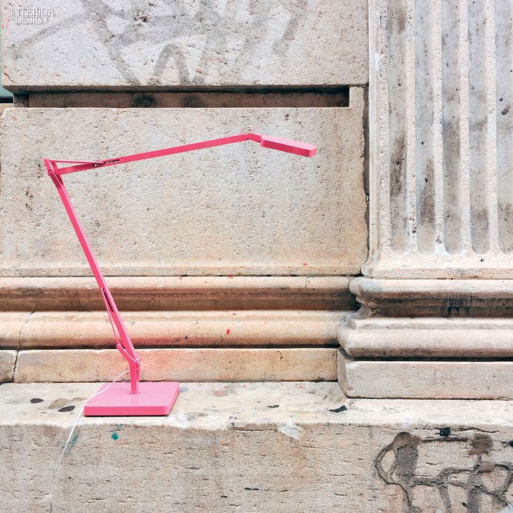 10 Lighting Fixtures Tinged With Pink | Kelvin task lamp in painted aluminum by ...
