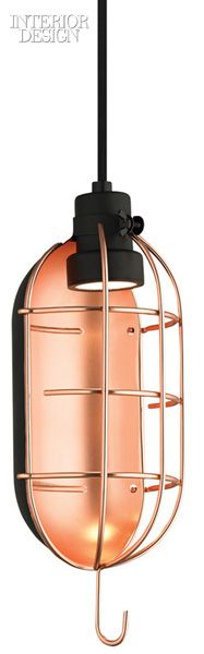 10 Lighting Fixtures Tinged With Pink | Mekanic pendant fixture in steel by LBL ...