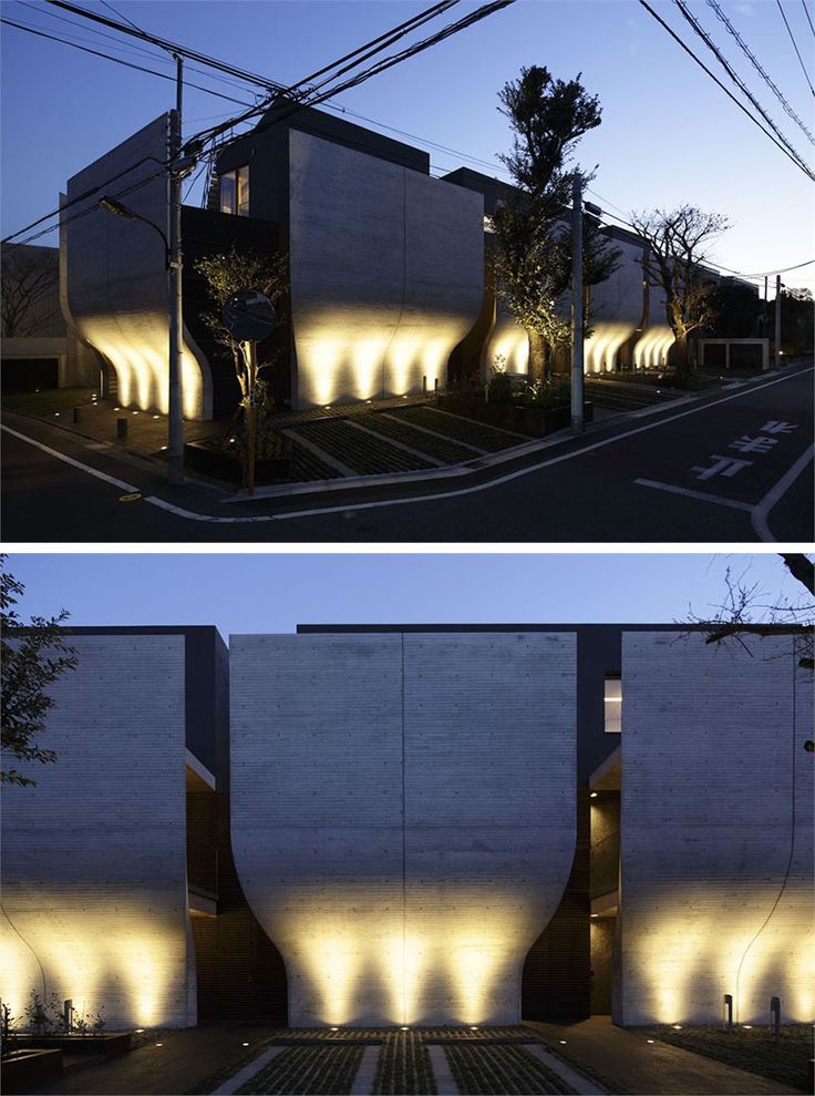 17 Inspiring Examples Of Exterior Uplighting On Houses // Lights beneath the cur...