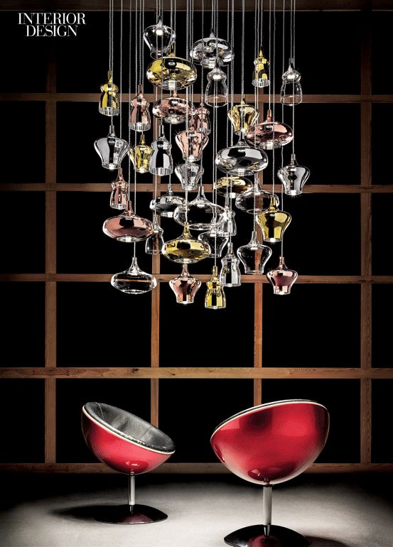 Editors' Picks: 47 Versatile Light Fixtures | Nostalgia handblown glass chandeli...