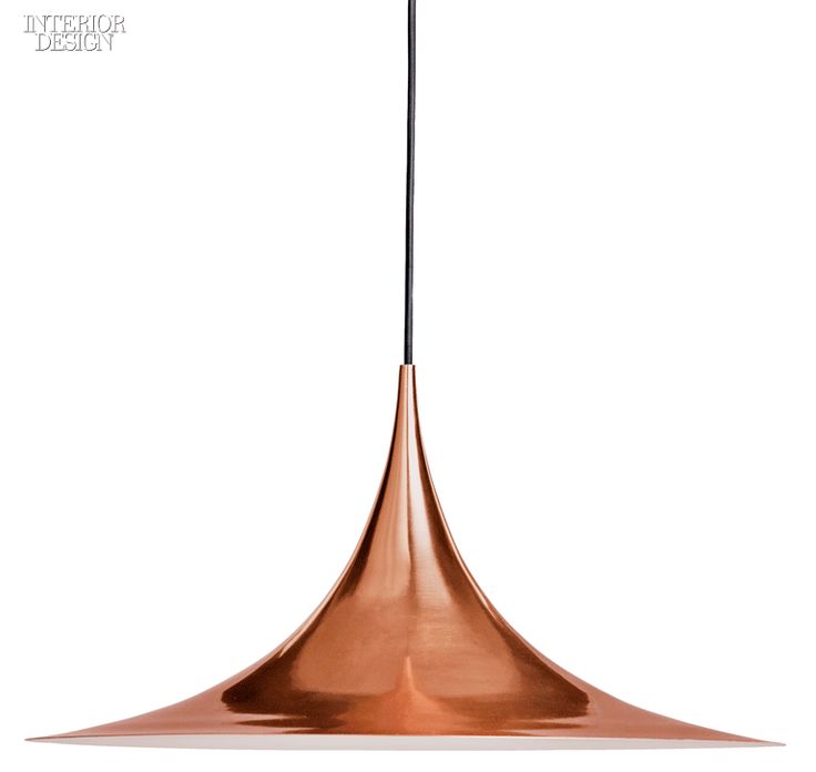 Editors' Picks: 47 Versatile Light Fixtures | Semi pendant in copper by Gubi, th...