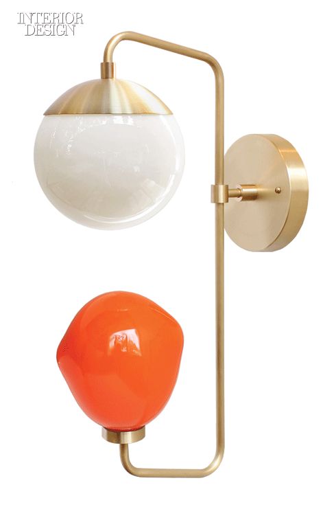 Editors' Picks: 47 Versatile Light Fixtures | Wall Candy sconce in brass and han...