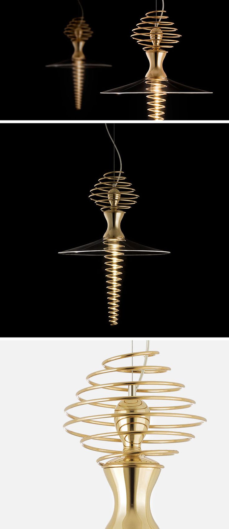 The Mia Ballerina pendant lamp was inspired by the shape of a ballerina when she...