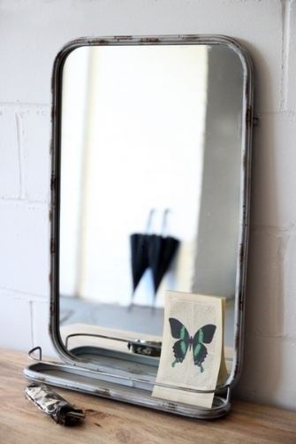 Ben Pentreath Mirror with Shelf/Remodelista