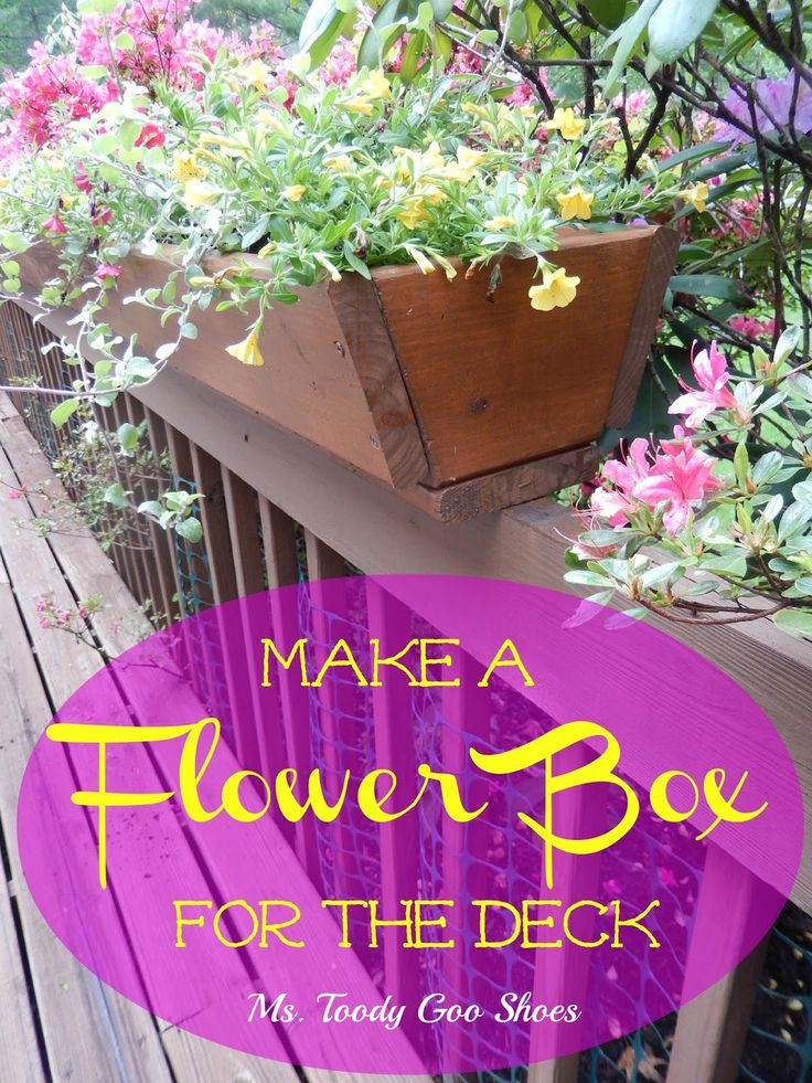 Deck flower box