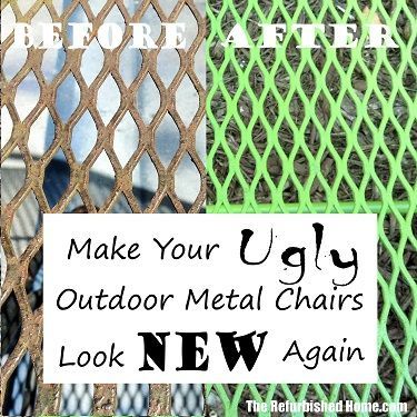 Have your old metal chairs seen better days? Make them look brand new again!