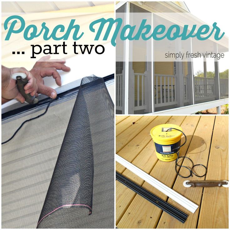 How to add a screen to your porch.. fast an inexpensive