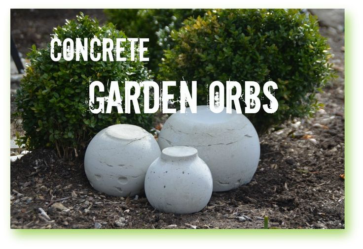How to make Concrete Garden Orbs