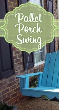 Pallet Porch Swing.