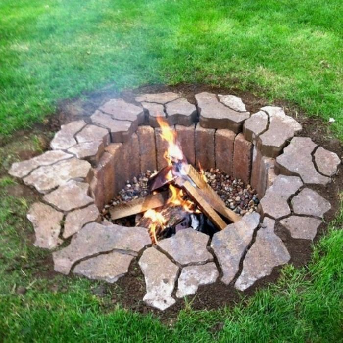 submerged fire pit