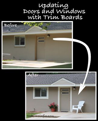The Kim Six Fix: How to Use Trim to Update Exterior Doors and WIndows