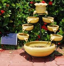 This fountain is ugly, but what if I did the same thing with wine bottles? hmmmm...