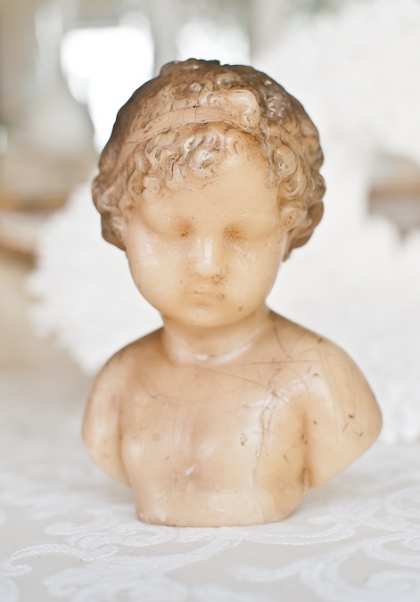 19th Century French Wax Bust