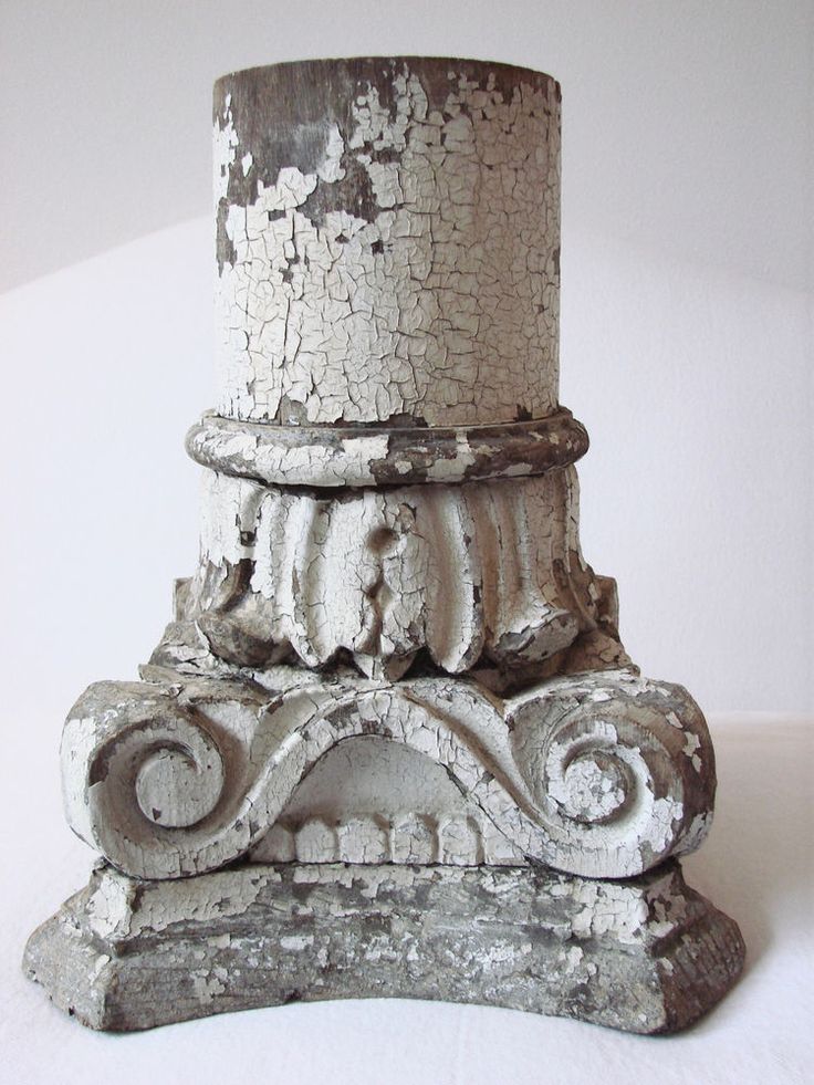 Antique Vintage Wood Column Capital Architectural Salvage From San Francisco
