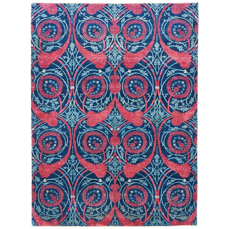 Traditional motifs are reinvented on this Khyber rug, classic designs reimagined...