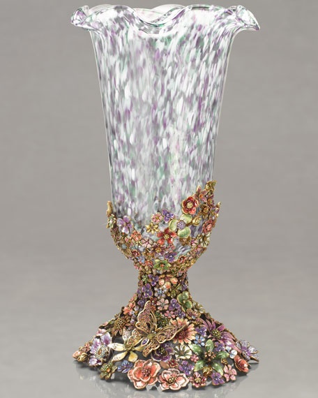 Jay Strongwater Haruko Cluster Flower Vase