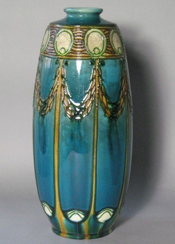 Majolica Art Nouveau vase c.1900