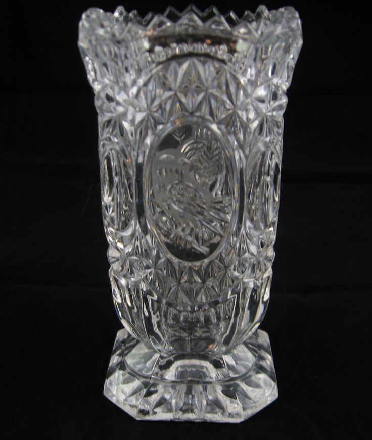 Vintage Crystal Vase Hofbauer Byrds.