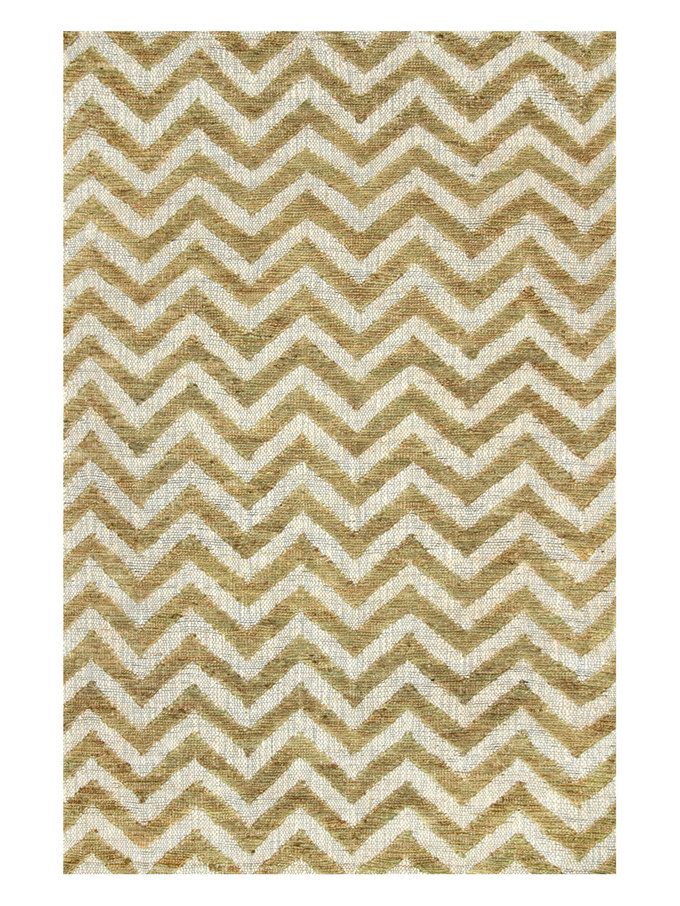 Chevron Ned Hand-Woven Rug from Rugs for Layering on Gilt
