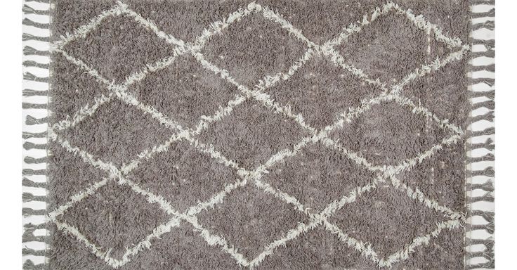 This fluffy floor covering is inspired by classic Moroccan shag rugs. Each is ca...