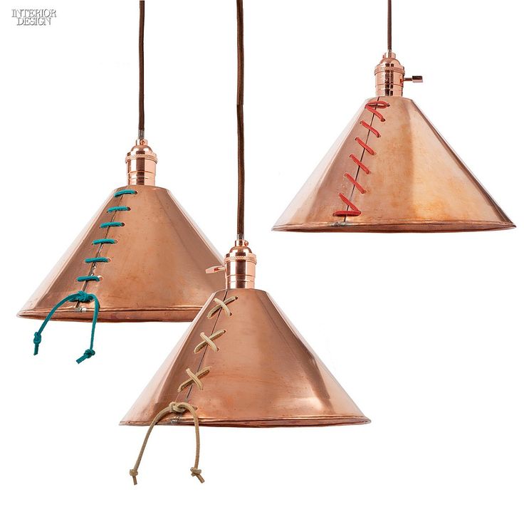Editors' Picks: 90 Statement Light Fixtures | Laced copper pendants in untreated...