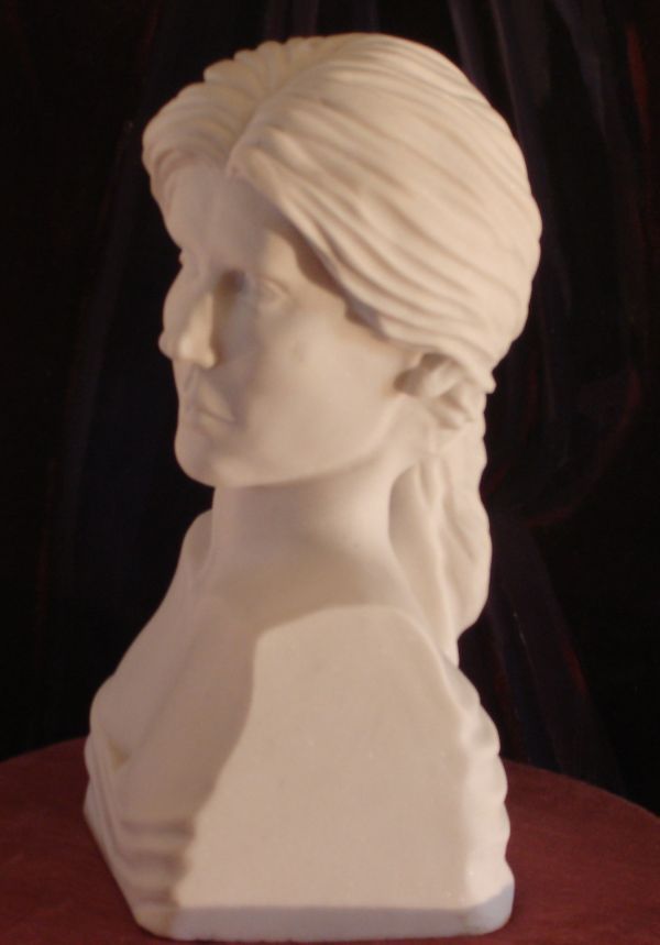 Solid Greek Marble (Sivec, pure white) #sculpture by #sculptor Christian Wilson ...
