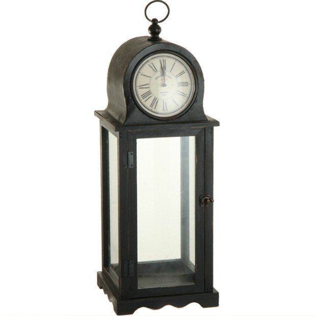 Clock Lantern With Curio Cabinet