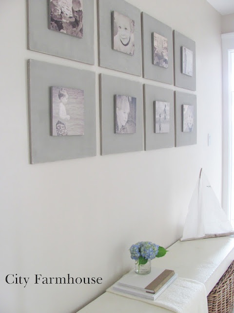 DIY Gallery Wall Tutorial for under 40-.Used MDF & French Linen Chalk Paint.