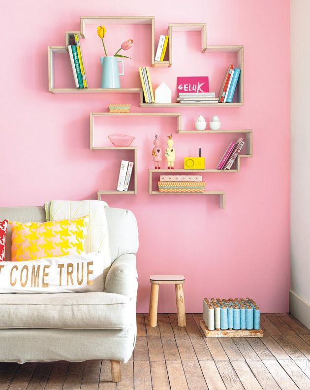 DIY shelves - love this design