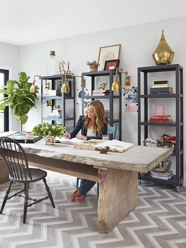 Genevieve Gorder's Big Renovation on HGTV.  Love this room.  Obsessed with h...
