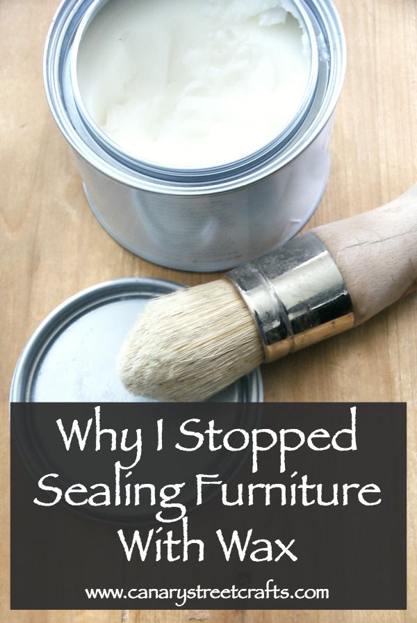 Great info on whether wax is the best option for sealing chalk painted furniture...