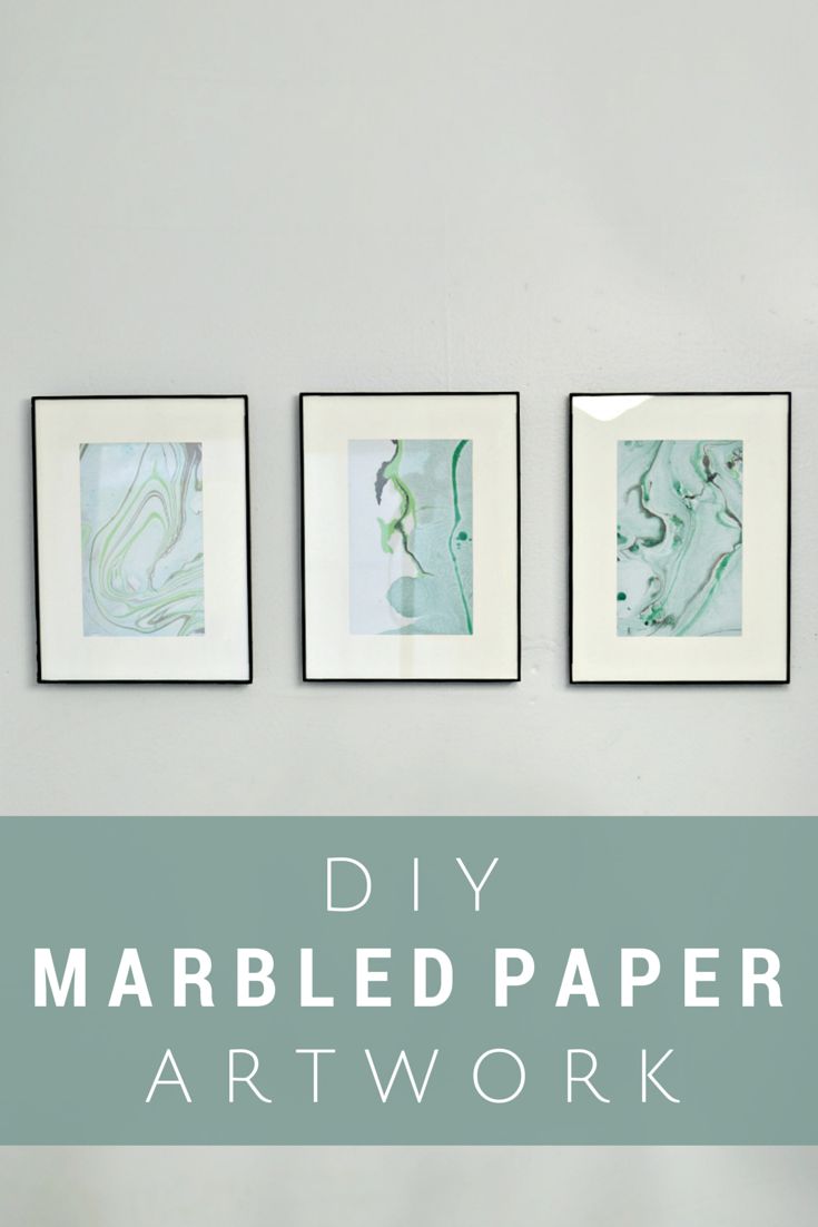 Marbling Paper Art with Nail Polish