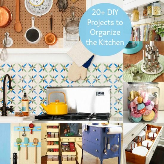 More than 20 DIY Projects to Organize the Kitchen
