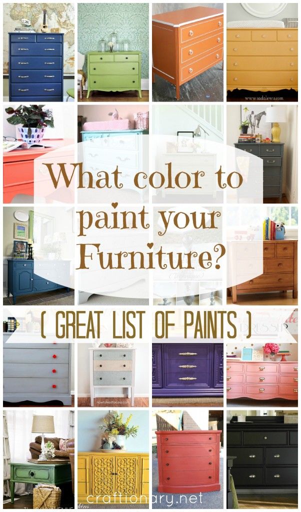 What color to paint your furniture?