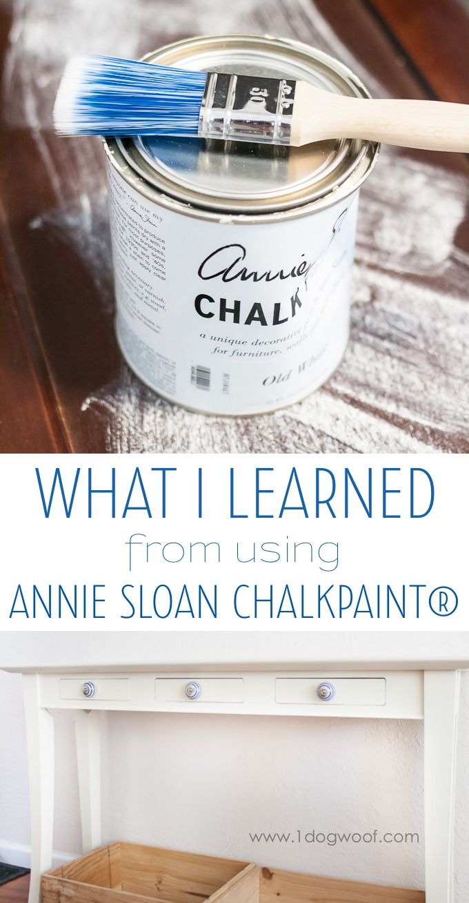 What I learned from using Annie Sloan Chalk Paint® | www.1dogwoof.com