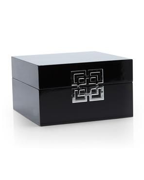 Decorative Large Black Lacquer Box