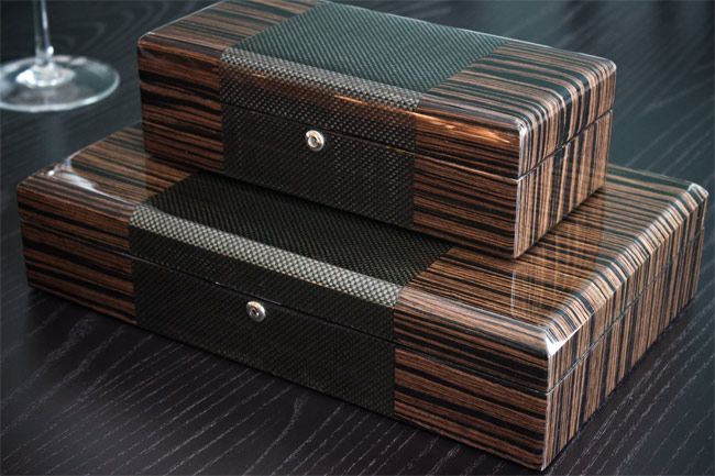 Gorgeous carbon fiber watch boxes
