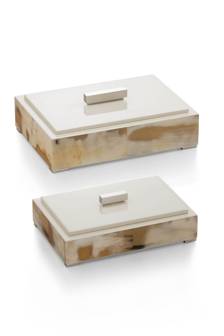 Ivory horn boxes