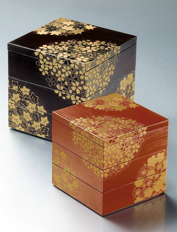 Japanese Shikki Lacquer Ware Boxes