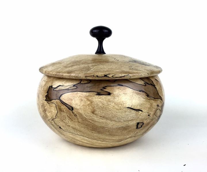 John Hoeing - spalted Maple with Blackwood knob