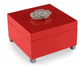 Limited Production Design: Beautiful Geode Stone Embellished Red Dressing Table ...