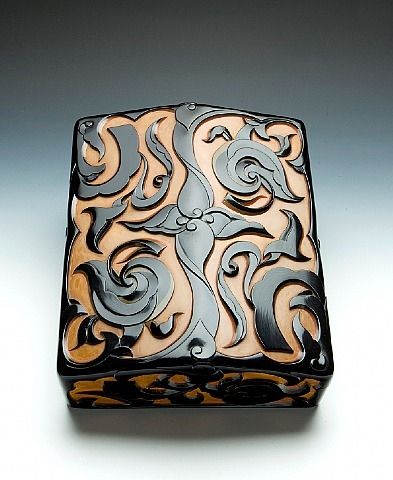 Suzuribako Writing Box by Yoshida Ikkei, Japan: carved lacquer, silver