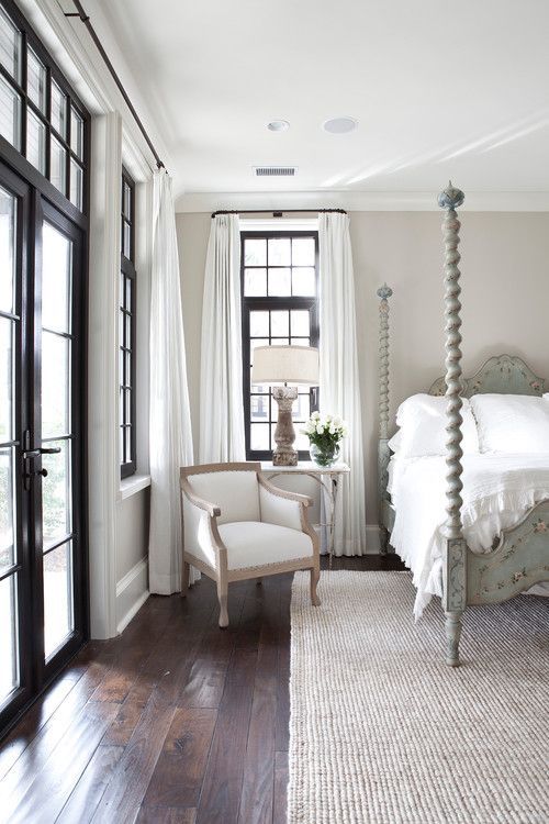 Bedroom Beauty.  Wall color is Accessible Beige from Sherwin Williams