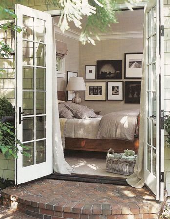 French doors off the master bedroom