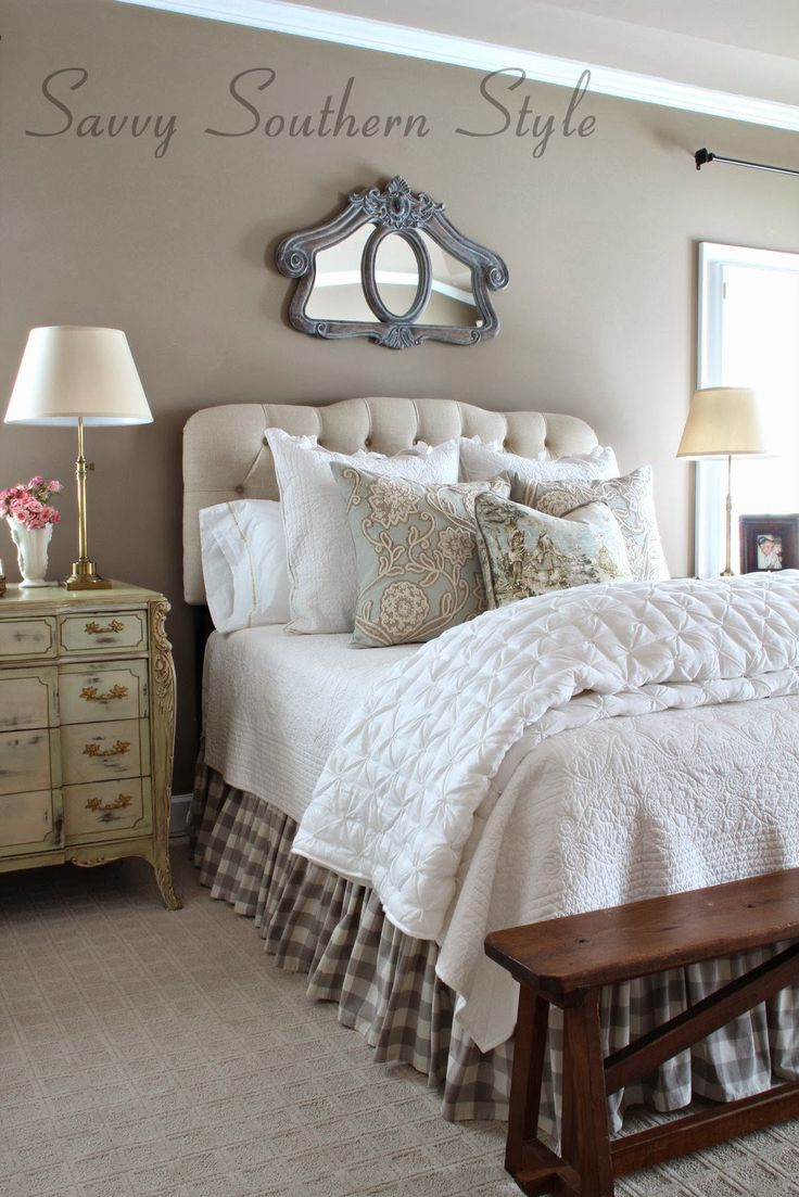 Neutral country bedroom