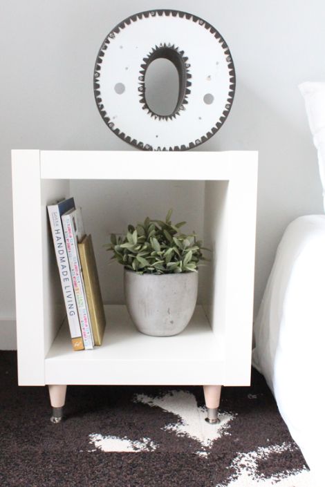 DIY ikea hack side table and styled Flor tiles by Sugar & Cloth