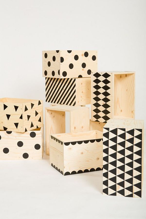 DIY: Patterned crates