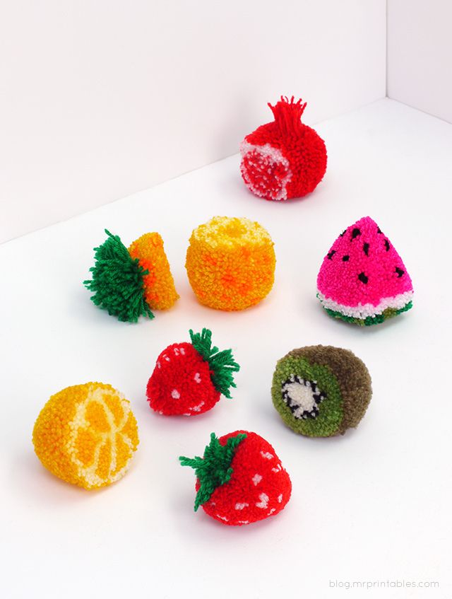 food as art! so fun. \ How-To: Pom Pom Fruit