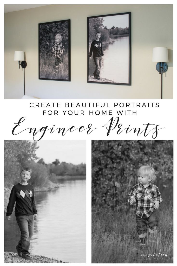 Create beautiful portraits for your home (for cheap) with engineer prints!