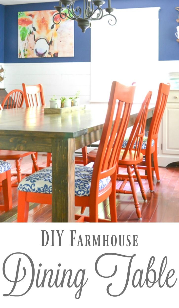 Sometimes it's all in the details! This DIY farmhouse dining table has some ...